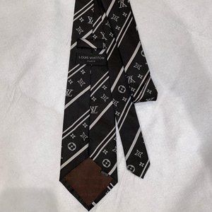 Louis Vuitton - Men's - Monogram - tie - B&W